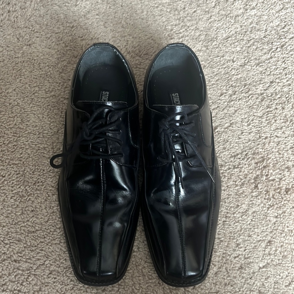 Stacy adams black formal shoes size 7.5